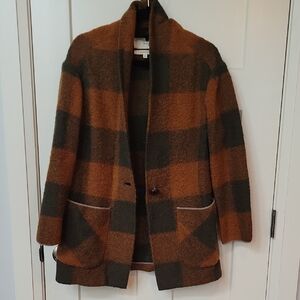 Wilfred Women's Plaid Wool-Blend Coat